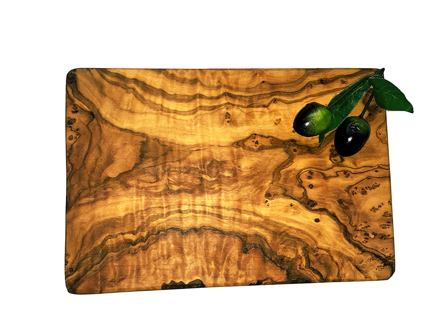 Frühstücksbrett ELLI aus Olivenholz, versch. Maße. - Porzellan aus Italien