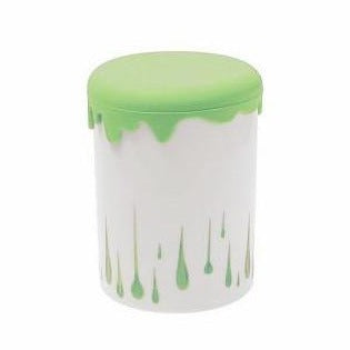 Vorratsdose aus Porzellan, 750 ml. Vol., Cyclam/Green Color - Porzellan aus Italien