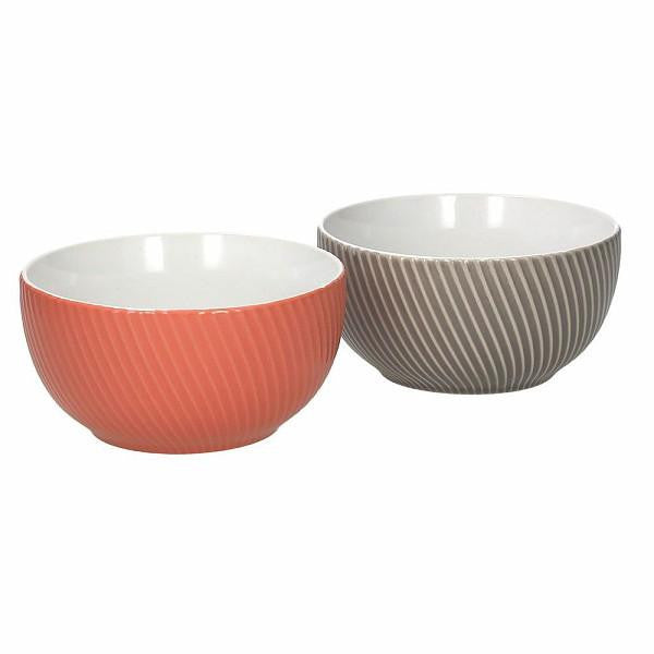 2er Set Müslischalen Concerto in versch. Farben, Ø 14 cm aus Keramik - Porzellan aus Italien