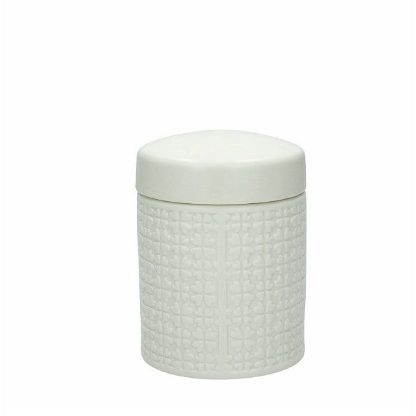 Vorratsdose MELROSE, 12/14/16 cm hoch, Keramik, creme-weiß - Porzellan aus Italien