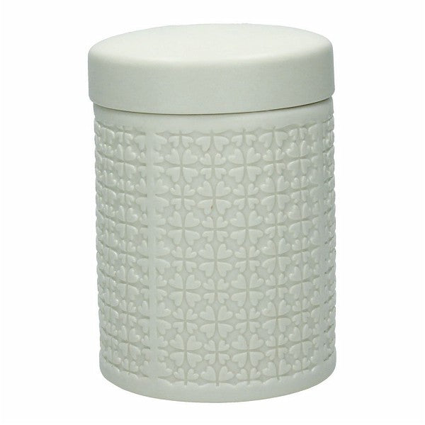 Vorratsdose MELROSE, 12/14/16 cm hoch, Keramik, creme-weiß - Porzellan aus Italien