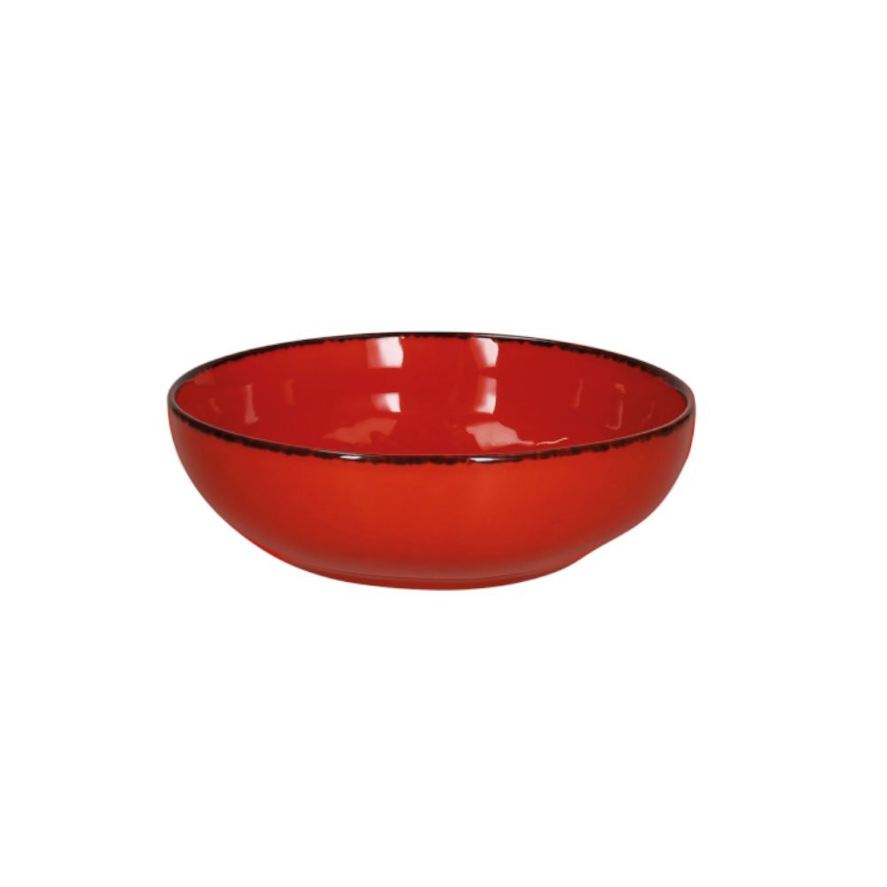 Salatschüssel VULCANIA in orange, 20 cm Ø - Porzellan aus Italien