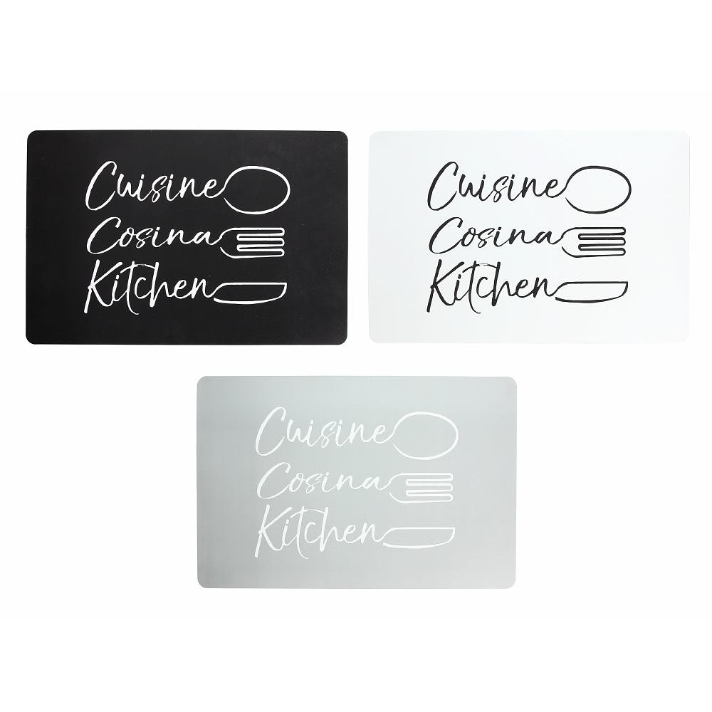 3er Set Tischset "Kitchen", 43 x 30 cm - Porzellan aus Italien