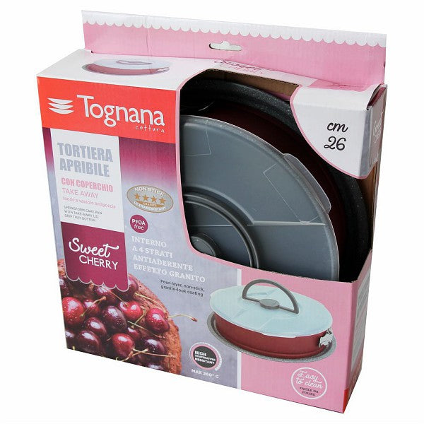 Springform mit Transporthaube Sweet Cherry Ø 26 cm - Porzellan aus Italien