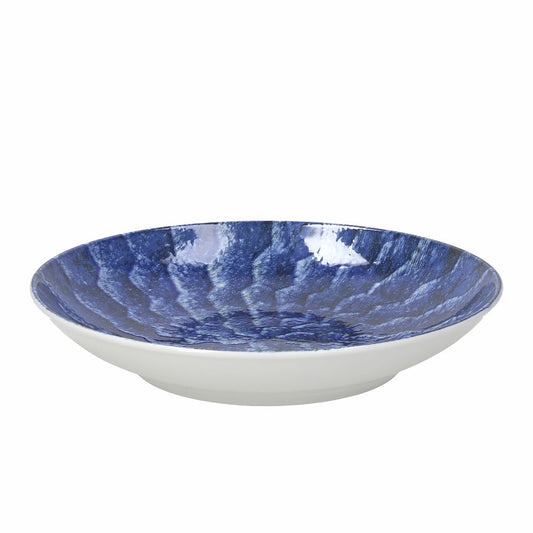 Salatschüssel Alicudi aus blauem Porzellan von Tognana