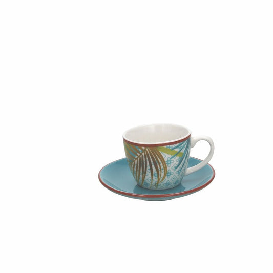 6er Set Espressotassen Metropolis Jungle aus Porzellan