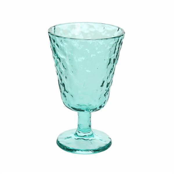 Aquamarines Weinglas aus der Serie Elsa von Tognana