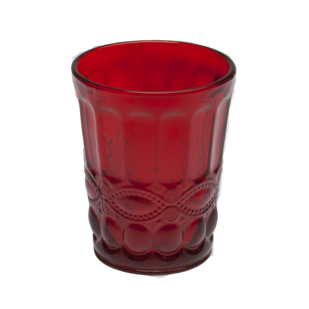 6er Set Wasserglas SOLANGE, versch. Farben, 265 ml., mundgeblasen - Porzellan aus Italien 
