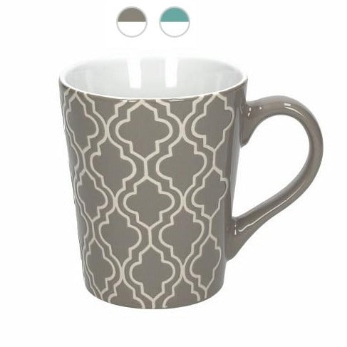 2er Set Becher / Kaffeetasse / Mug LAYLA, in zwei Farben - Porzellan aus Italien 