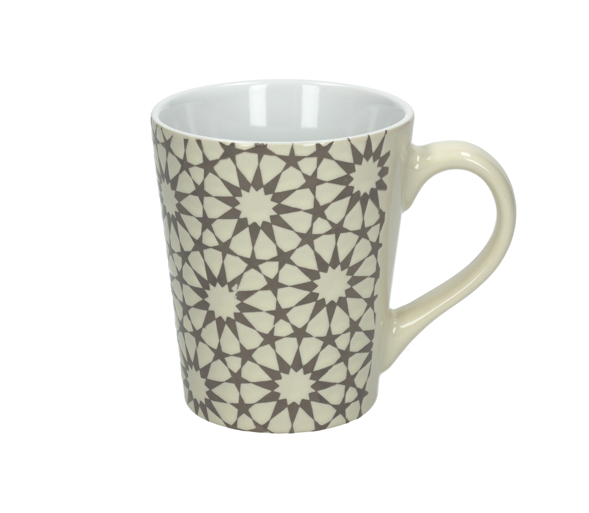 2er Set Becher / Kaffeetasse  ATLAS, 350 ml. Vol., zwei Farben - Porzellan aus Italien 