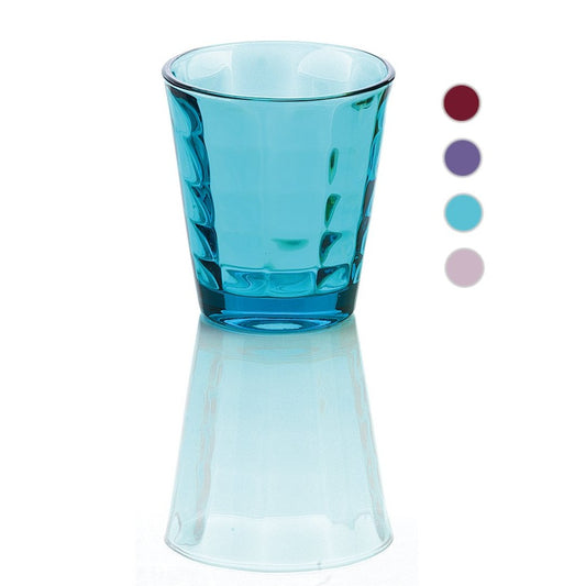 6er Set Wasserglas Christin, versch. Farben, 300 ml. Volumen - Porzellan aus Italien 