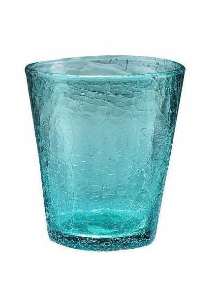 6er Set Wasserglas KOLORS, versch. Farben, mundgeblasen, 310 ml. - Porzellan aus Italien 
