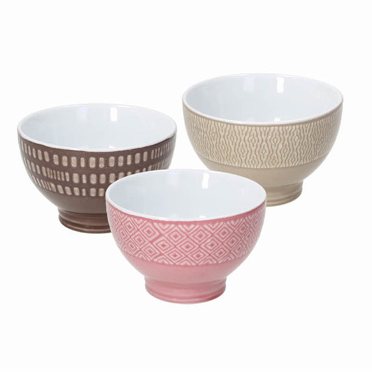 3er Set Obstschalen aus der Serie Lapis Agata aus Keramik - Porzellan aus Italien