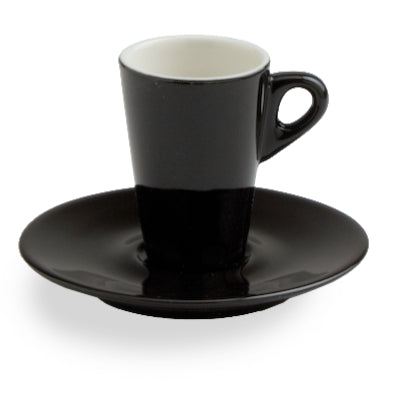 6er Set Espressotasse Mara, versch. Farben, mit Untertasse, Keramik - Porzellan aus Italien 