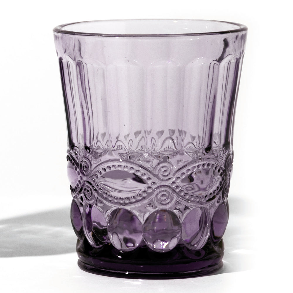 6er Set Wasserglas SOLANGE, versch. Farben, 265 ml., mundgeblasen - Porzellan aus Italien 