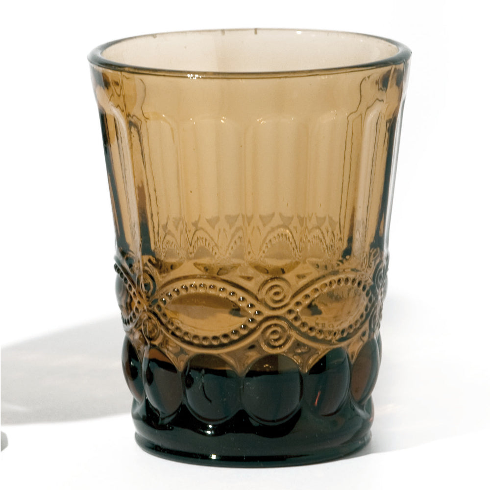 6er Set Wasserglas SOLANGE, versch. Farben, 265 ml., mundgeblasen - Porzellan aus Italien 
