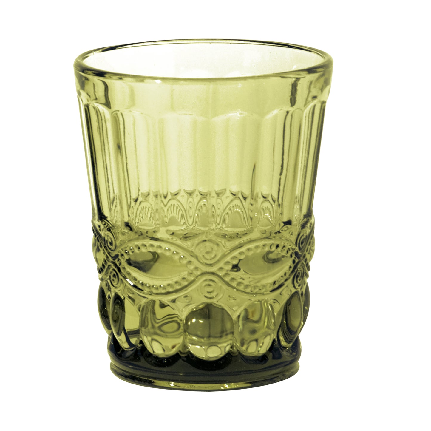 6er Set Wasserglas SOLANGE, versch. Farben, 265 ml., mundgeblasen - Porzellan aus Italien 