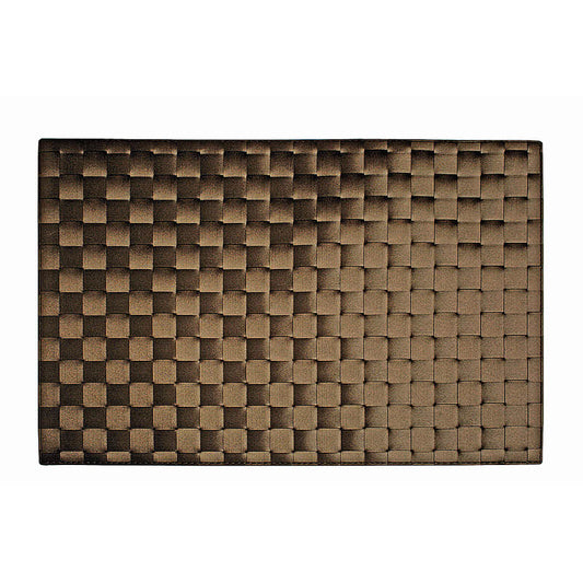 6er Set Frühstückssets/Tischset/Untersetzer in braun/beige - Porzellan aus Italien 