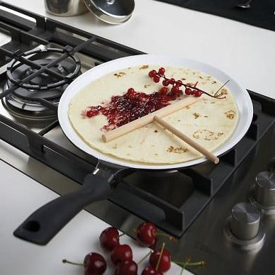 Crepespfanne aus Aluminium, 28 cm Ø - Porzellan aus Italien 