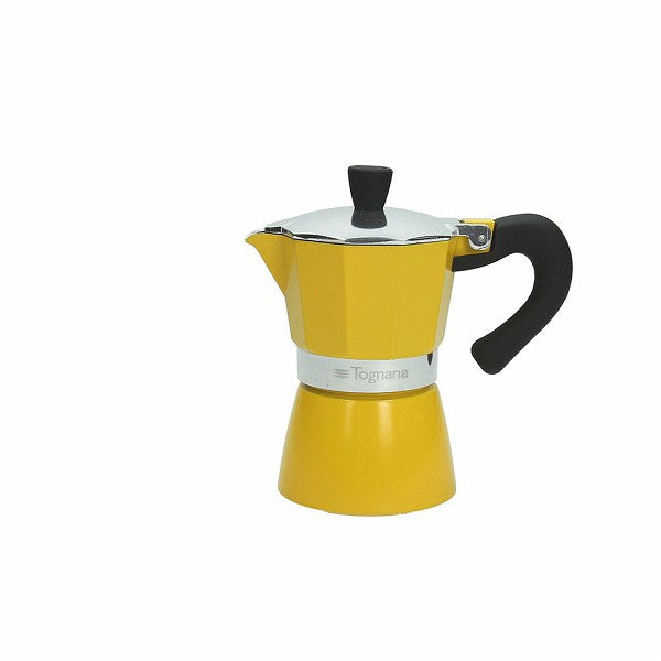 Klassisch italienischer Espressokocher in mehreren Farben - Porzellan aus Italien 