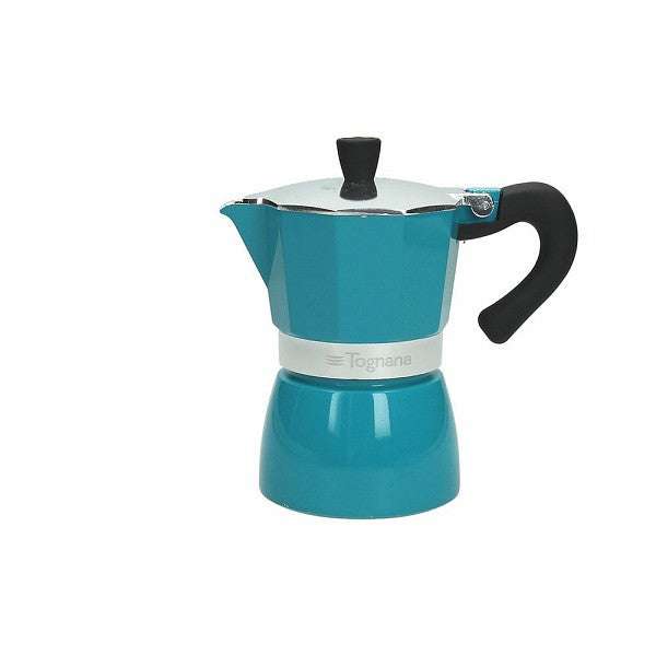 Klassisch italienischer Espressokocher in mehreren Farben - Porzellan aus Italien 